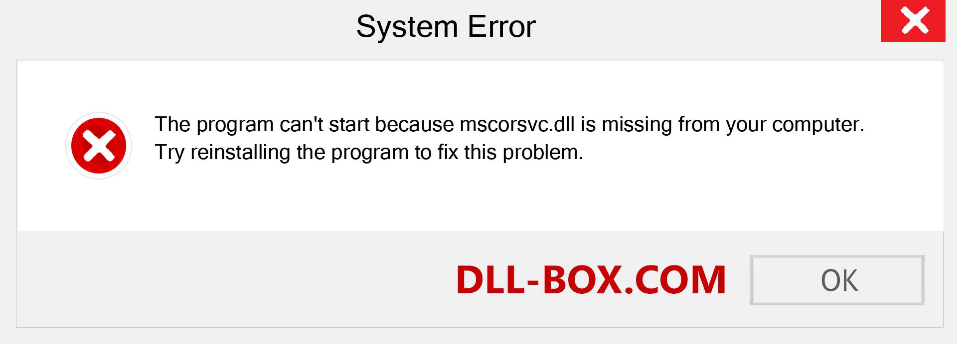  mscorsvc.dll file is missing?. Download for Windows 7, 8, 10 - Fix  mscorsvc dll Missing Error on Windows, photos, images
