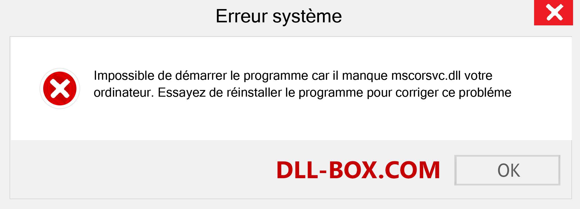 Le fichier mscorsvc.dll est manquant ?. Télécharger pour Windows 7, 8, 10 - Correction de l'erreur manquante mscorsvc dll sur Windows, photos, images